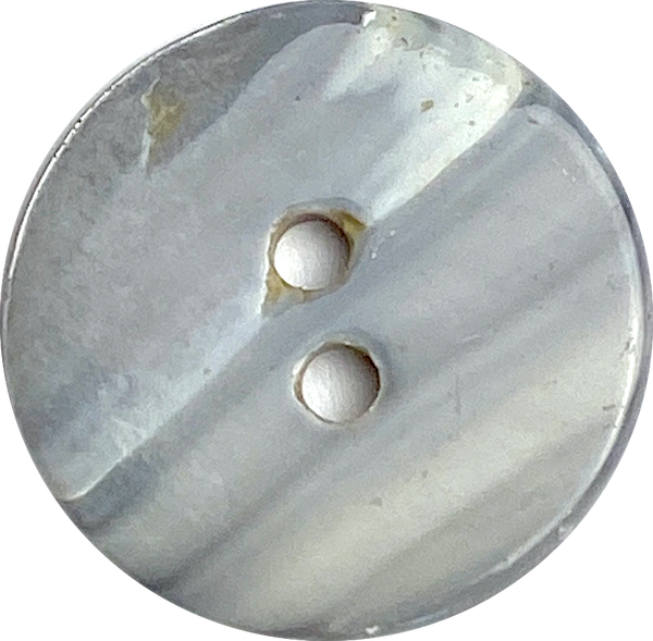 11/16" Silver-Gray Semi Rustic 18mm Shell, 2-Hole, Pack of 22 Buttons, #23-204
