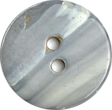 11/16" Silver-Gray Semi Rustic 18mm Shell, 2-Hole, Pack of 22 Buttons, #23-204