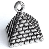 Tiny Pyramid Four Sided 3D Pewter Charm/Pendant, 5/8" USA, 16mm  # FJ-100