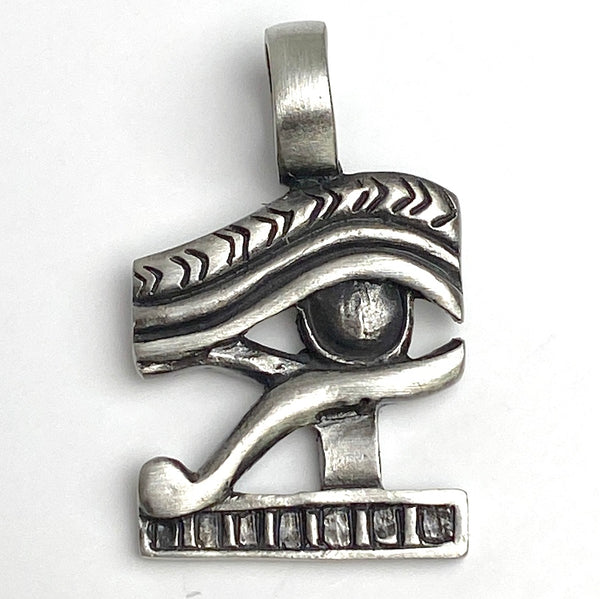 Eye of Horus Style Two, Pewter Pendant, 1.5" / 37mm  # FJ-105