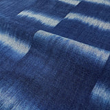 Indigo Kasuri Crepe Cotton Ikat from Japan 40" Wide, By the Half Yard # NS-41