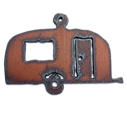 Camper Trailer Rusted Iron Pendant 2.5"  #RST 3028