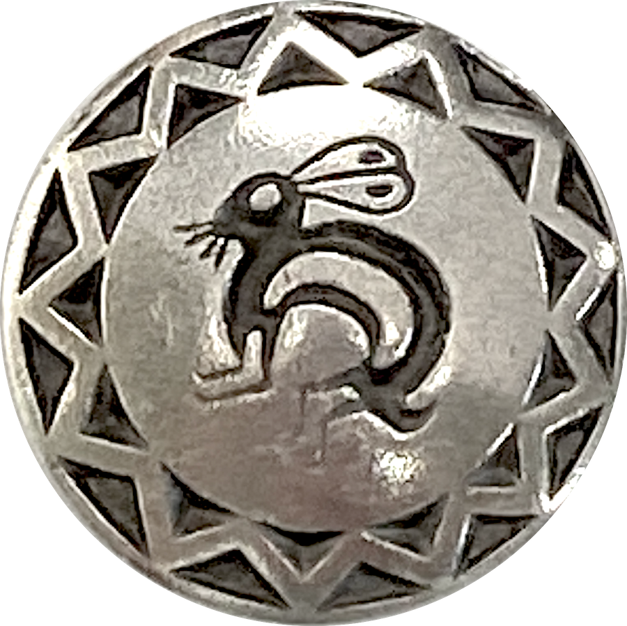 Southwest Rabbit Button, 7/8