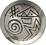 Pictograph 7/8" Nickel Silver Button 22mm with Large Shank #SW-319