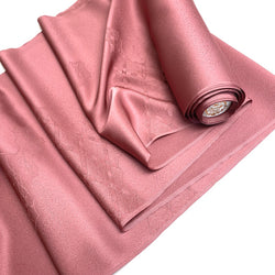 SALE Clouds and Islands Dusty Rose Jacquard Kimono Silk Crepe from Japan By the Yard  #215