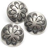 Desert Primrose 5/8" Concho Button, Nickel Silver Shank Back 15mm  #SW-43