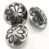 Desert Primrose 5/8" Concho Button, Nickel Silver Shank Back 15mm  #SW-43