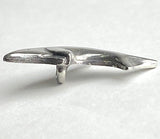 Re-Stocked, Dolphin  Pewter 1-1/8" Button, Danforth USA, 28mm Shank Back  # FJ-109