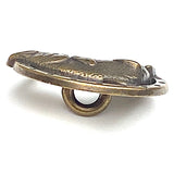 Trout Button, 3/4" Brass, 19mm, Shank Back  # FJ-114