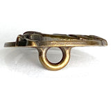 Trout Button, 3/4" Brass, 19mm, Shank Back  # FJ-114