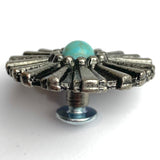 Re-Stocked, New Mexico "Turquoise" Sunshine Concho 1-1/4" Screwback  #SWM-20