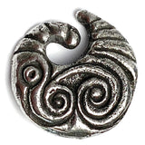 Mystic Pewter Button, from Green Girl Studios, 13/16" / 21mm, Shank Back  #G343
