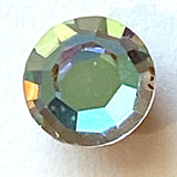 Teal/Amethyst Swarovski Tiny Crystal Buttons, 1/4" / 6mm, Vitrail Light,  #SC1390