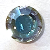 Swarovski Button, Teal/Amethyst Tiny True Crystal 1/4" / 6mm, Vitrail,  #SC1390