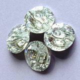 LAST ONES, Small, Clear "Diamond" Round Swarovski Crystal Button 3/8" / 10mm #3015