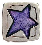 Star in Purple, Button from Danforth Pewter, 5/8"  #FJ-162