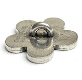 Blue Flower Button from Danforth Pewter, 3/4"  #FJ-163