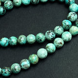 Green 'African Turquoise' Jasper, 3/16", Small Round 6mm Beads, 15" Strand #L229