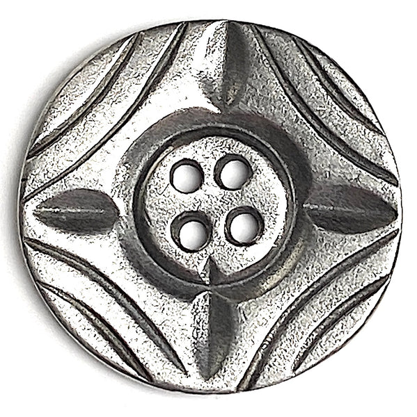Trudy Danforth Pewter Button, 1" 2Holes, USA Made, #FJ-178