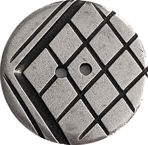 Vivian Danforth Pewter 2 Hole Button, 1"  USA Made, #FJ-179