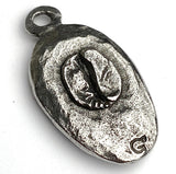 Java - Coffee Pewter Pendant, 1-1/4" from Green Girl Studios 33mm  #G258