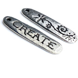 Create Dangle Pendant Pewter 1 -3/8" from Green Girl Studios #G578