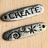 Create Dangle Pendant Pewter 1 -3/8" from Green Girl Studios #G578