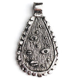 I Shut My Eyes Dangle Pendant Pewter 1 -1/2" from Green Girl Studios #G417