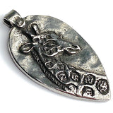 Giraffe Reach For Your Dreams Pewter Pendant 1 -1/2" from Green Girl Studios #G470