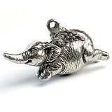 Flying Elephant Pewter Pendant 1 -3/8" from Green Girl Studios #G206