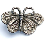 Butterfly Button, Pewter, 15/16" Shank Back, From Green Girl Studios USA  #G329