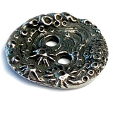 Barnacle Button, Pewter, Larger Size 13/16" Two-Hole, from Green Girl Studios USA  #G332