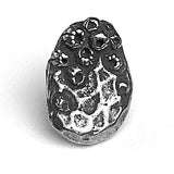 Barnacle Button, Pewter, Smaller Size 1/2" Shank Back, from Green Girl Studios USA  #G340