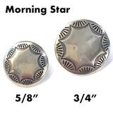 Morning Star Silver Concho Button 5/8"  # WN23