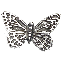 Butterfly Button, Pewter, 1"  #DN289