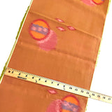 Planetary Turmeric,  Iridescent Vintage  Kimono Silk MEISEN Ikat from Japan By the Yard  #126