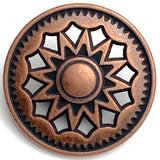 Copper Stars, Kites + Gears Cut-Out Button, Smaller Size 5/8" / 18mm  #SWC-132
