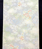 SALE, Blossoming Clouds Oshima Tsumugi Pongee Vintage Kimono Silk from Japan, By the Yard #139