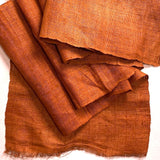Soft Rustic Quite Old Hemp/Silk Burlap, Handwoven 3.25 Yard Piece from Japan.  #141