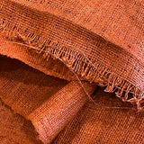 Soft Rustic Quite Old Hemp/Silk Burlap, Handwoven 3.25 Yard Piece from Japan.  #141