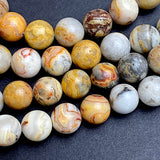 Re-Stocked, Planetary Agate Gemstone Round 10mm Beads, Strand of 30-35 #LP-36