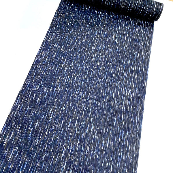 TWO YARD PIECE Blue Rain, Vintage Kimono Yukata Cotton from Japan # 815