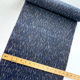 Blue Rain, Vintage Kimono Yukata Cotton from Japan, By the Yard   # 815