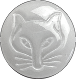 LAST ONES, Gray Fox Vintage Glass Buttons, Pre-WWII, 1/2" New Old Stock, Per Button #BK-405