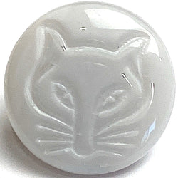 Gray Fox Vintage Glass Buttons, Pre-WWII, 1/2" New Old Stock, Per Button #BK-405