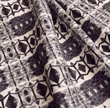 SALE Shibori Diamond Black/Brown Espresso Cotton Print, by Kim Eichler-Messmer, 44" Wide, By the Yard # 1444