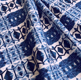 'Shibori Diamond Indigo' Cotton Print of Shibori, by Kim Eichler-Messmer, 44" Wide, By the Yard # 1445