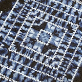 SALE Shibori X-Pleat Indigo' Art Cotton Print by Kim Eichler-Messmer, 44" Wide, By the Yard # 1450