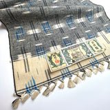 Exceptional Kurume Kasuri Silk, Textured Vintage Handwoven Kimono Ikat From Japan By the Yard # 777