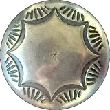 Morning Star Silver Concho Button 5/8"  # WN23
